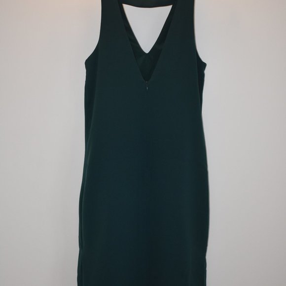 Crepe Dress | Forest Green | Size Small - Picture 8 of 8